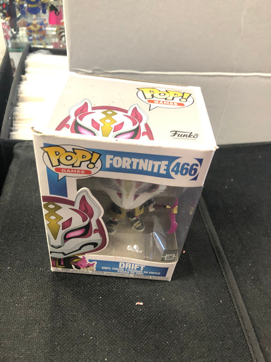 FUNKO POP POP GAMES FORTNITE #466 DRIFT GOOD CONDITION