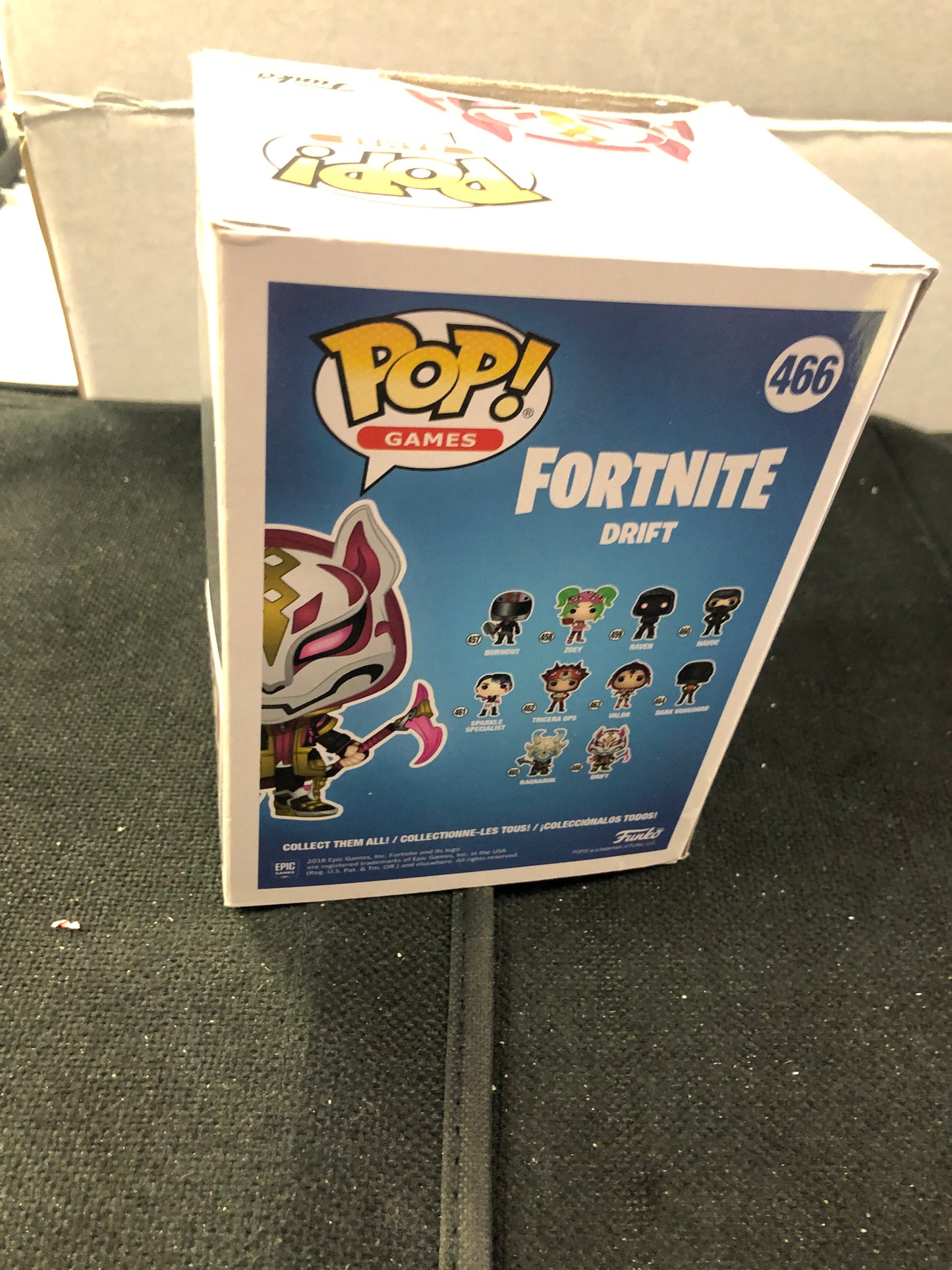 FUNKO POP POP GAMES FORTNITE #466 DRIFT GOOD CONDITION