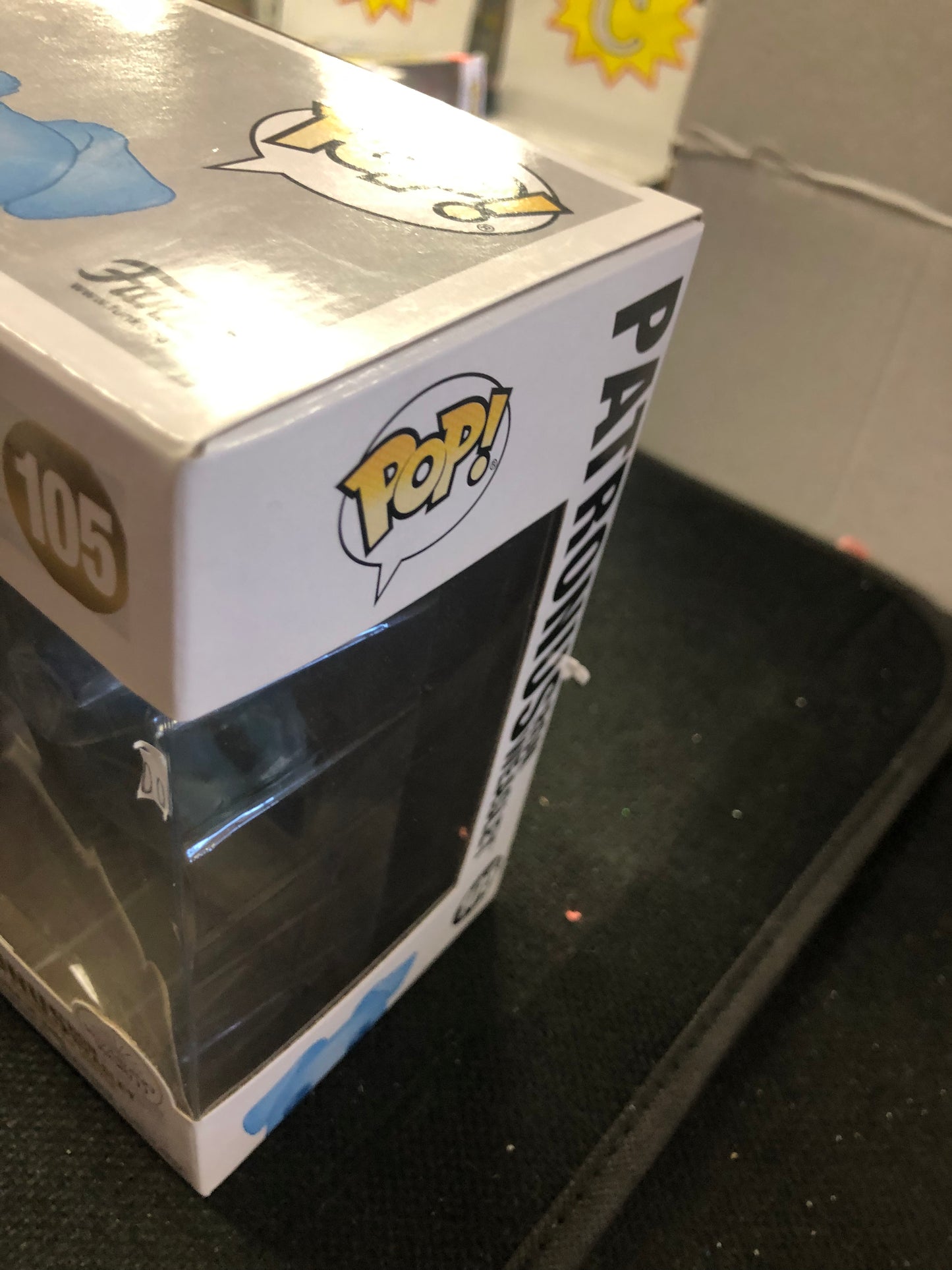 FUNKO POP HARRY POTTER #105 PATRONUS RON WEASLEY POOR CONDITION PLASTIC VERY LOOSE ON FRONT OF BOX