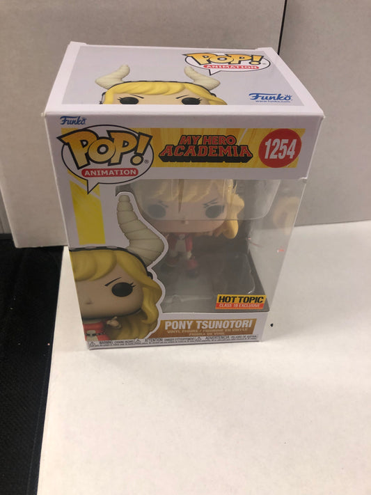 FUNKO POP POP ANIMATION MY HERO ACADEMIA # 1254 PONY TSUNOTORI HOT TOPIC CLASS 1B EXCLUSIVE GOOD CONDITION