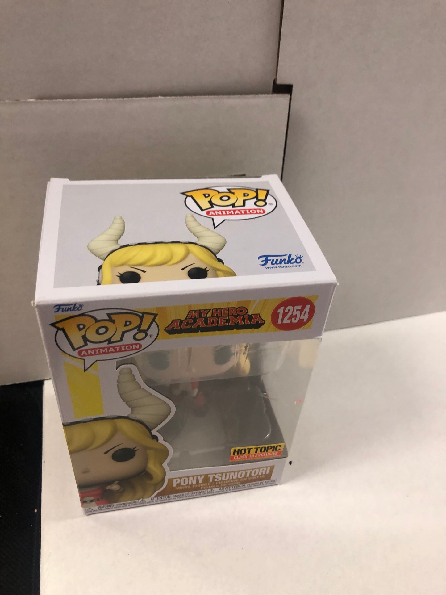 FUNKO POP POP ANIMATION MY HERO ACADEMIA # 1254 PONY TSUNOTORI HOT TOPIC CLASS 1B EXCLUSIVE GOOD CONDITION