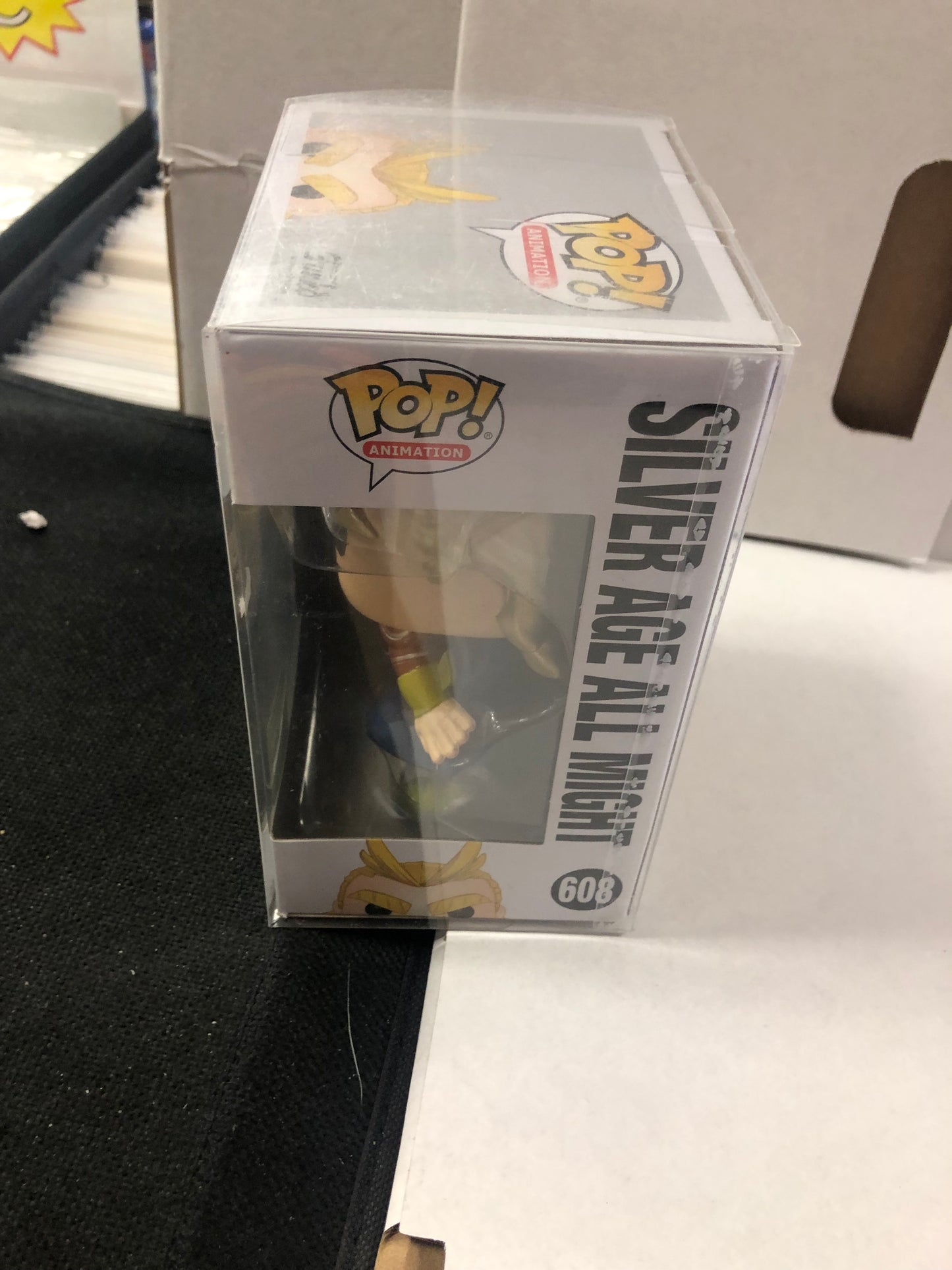 FUNKO POP POP ANIMATION MY HERO ACADEMIA # 608 SILVER AGE ALL MIGHT BARNES AND NOBLES EXCLUSIVE GOOD CONDITION