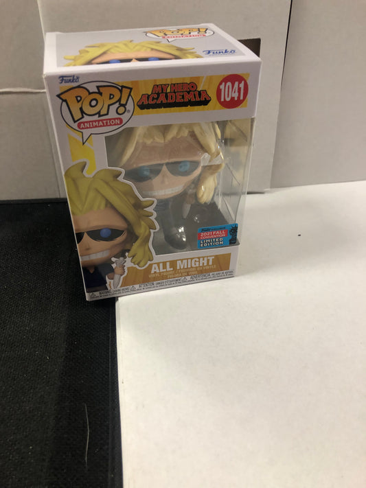 FUNKO POP POP ANIMATION MY HERO ACADEMIA # 1041 ALL MIGHT 2021 FALL CONVENTION EXCLUSIVE GOOD CONDITION