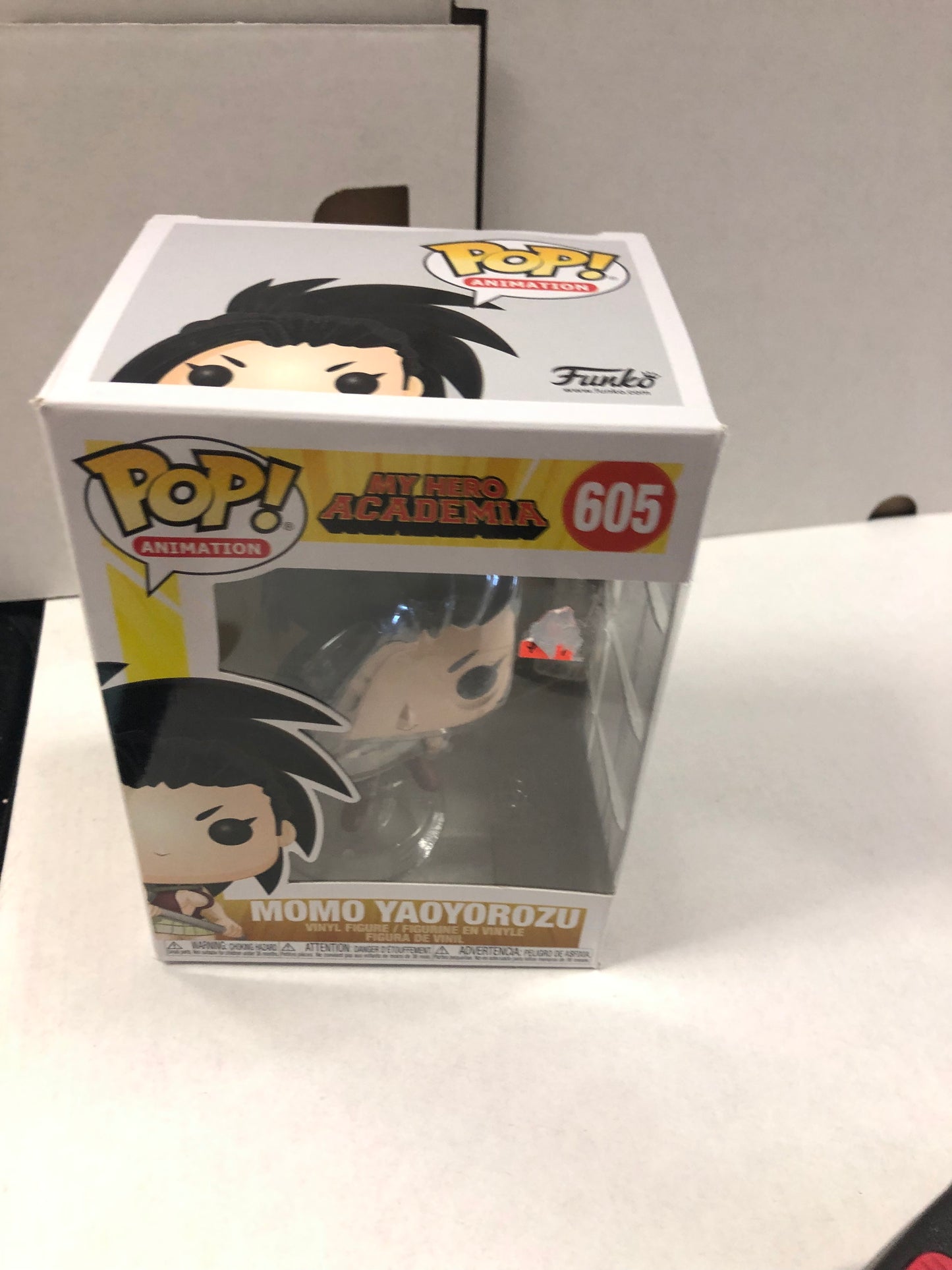 FUNKO POP POP ANIMATION MY HERO ACADEMIA # 605 MOMO YAOYOROZU GOOD CONDITION