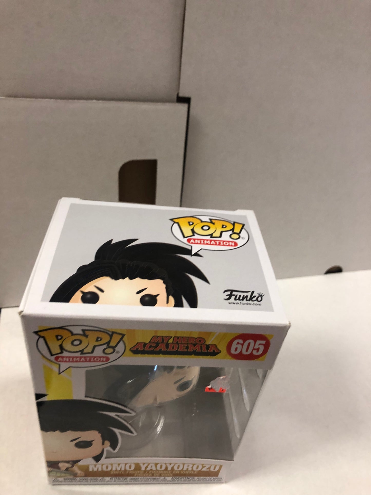 FUNKO POP POP ANIMATION MY HERO ACADEMIA # 605 MOMO YAOYOROZU GOOD CONDITION