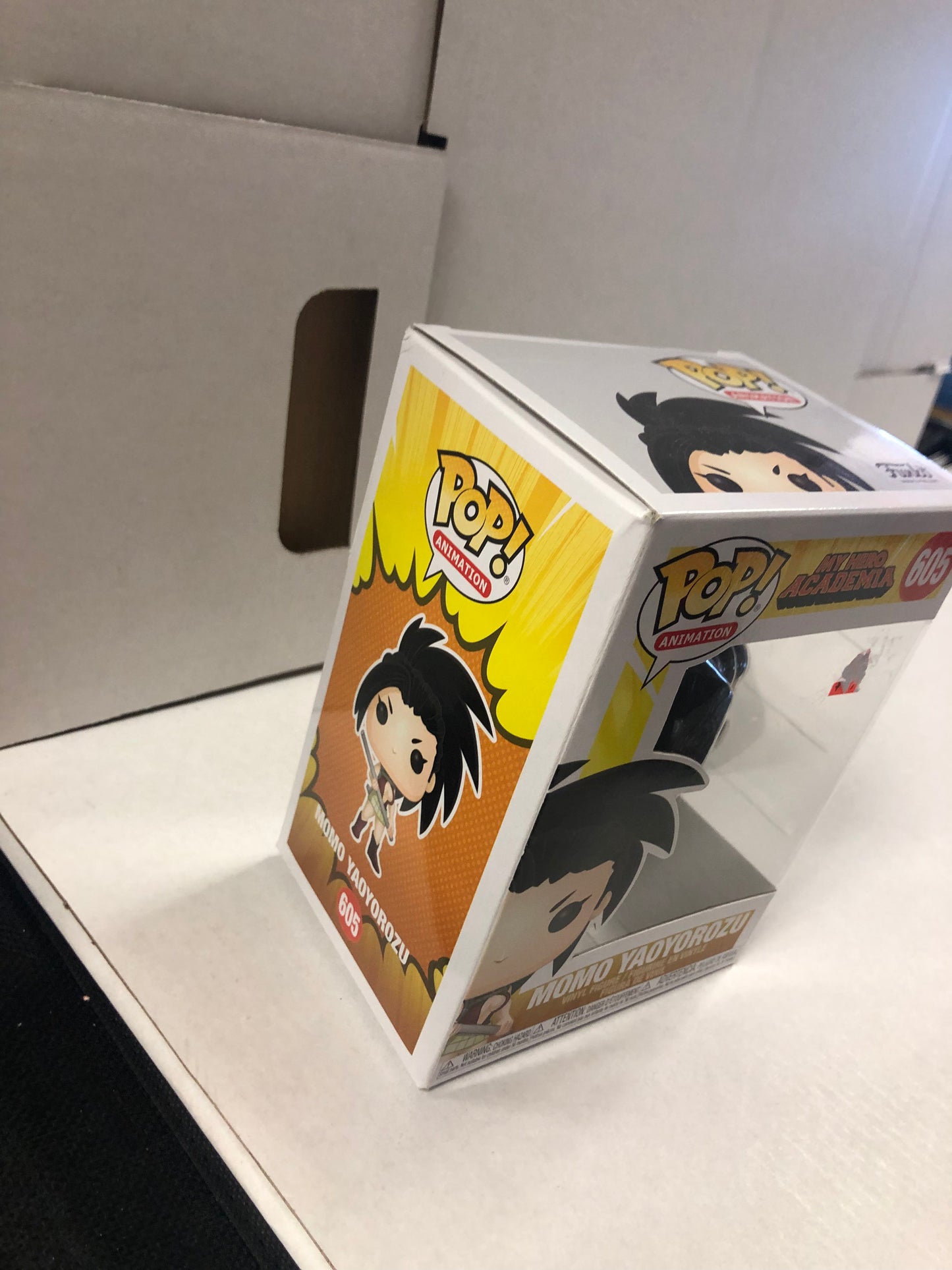 FUNKO POP POP ANIMATION MY HERO ACADEMIA # 605 MOMO YAOYOROZU GOOD CONDITION