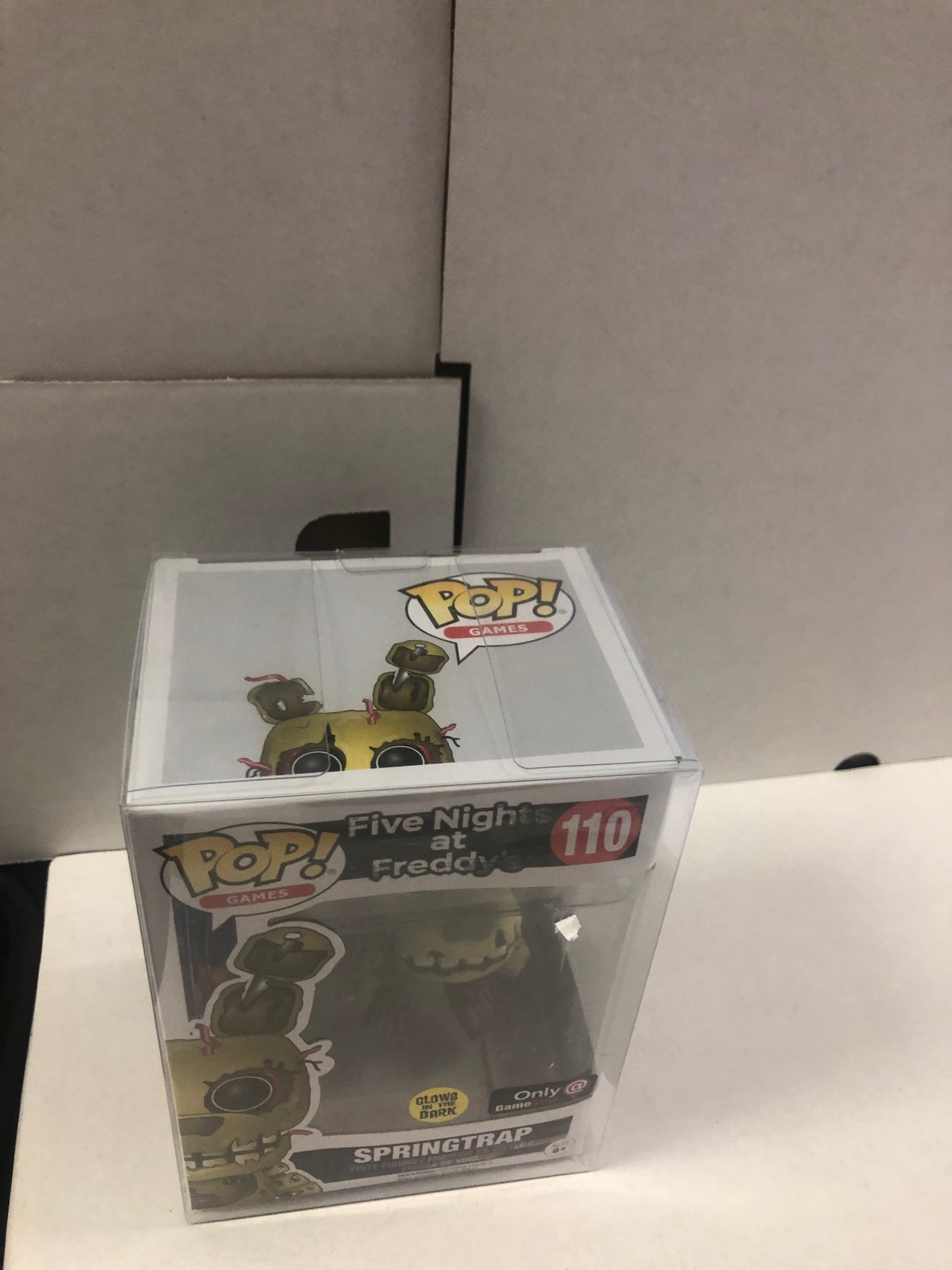 FUNKO POP POP GAMES FIVE NIGHTS AT FREDDYS # 110 STRINGTRAP GLOW IN THE DARK GAMESTOP EXCLUSIVE EXCELLENT CONDITION