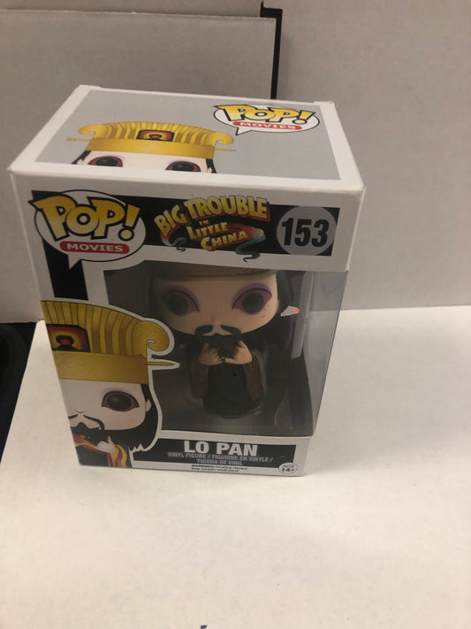 FUNKO POP POP MOVIES BIG TROUBLE LITTLE CHINA #153 LO PAN EXCELLENT CONDITION