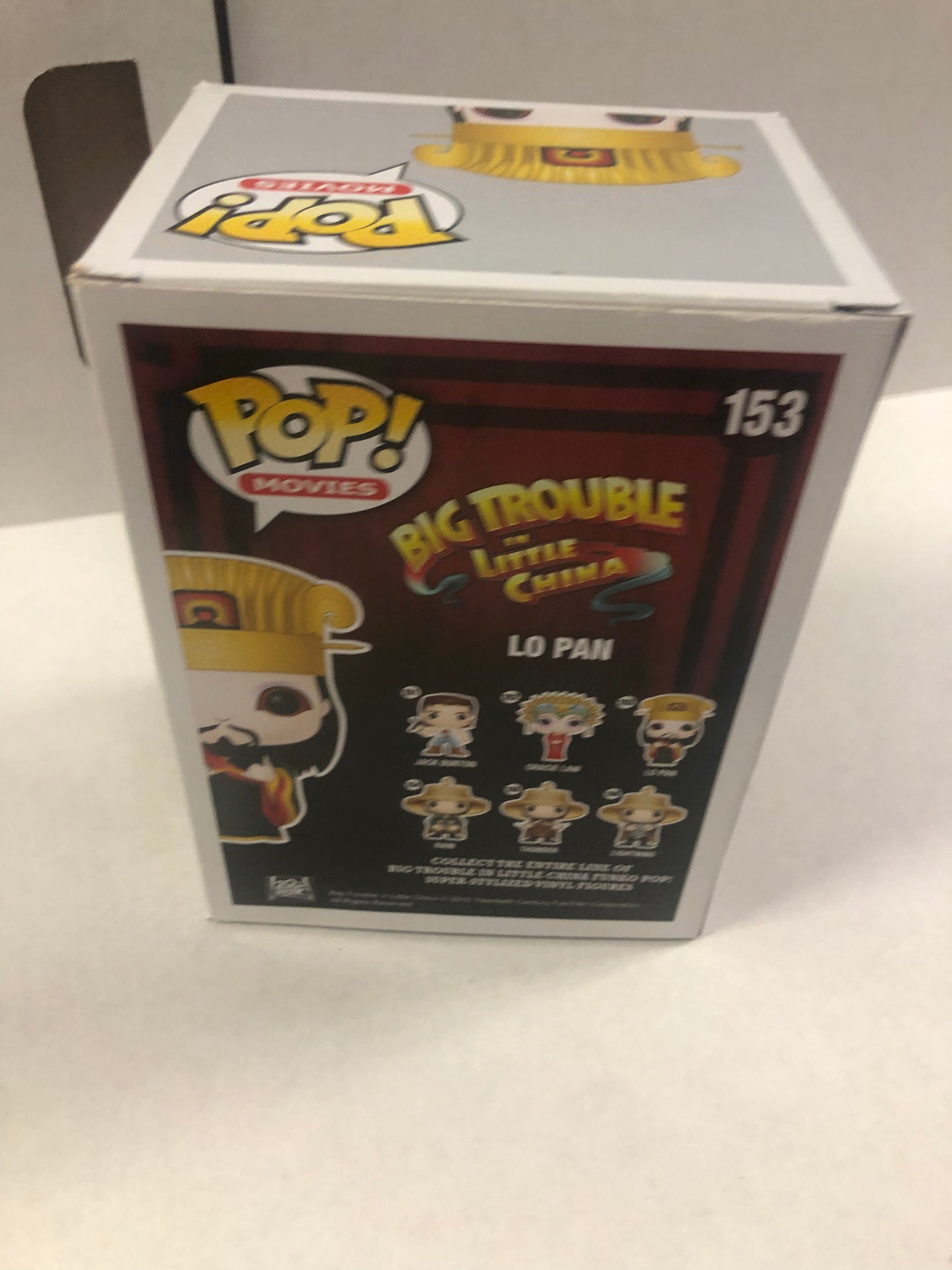 FUNKO POP POP MOVIES BIG TROUBLE LITTLE CHINA #153 LO PAN EXCELLENT CONDITION