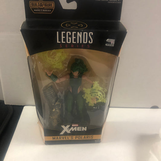 MARVEL LEGENDS SERIES X-MEN MARVELS POLARIS MARVELS WARLOCK BUILD A FIGURE GOOD CONDITION