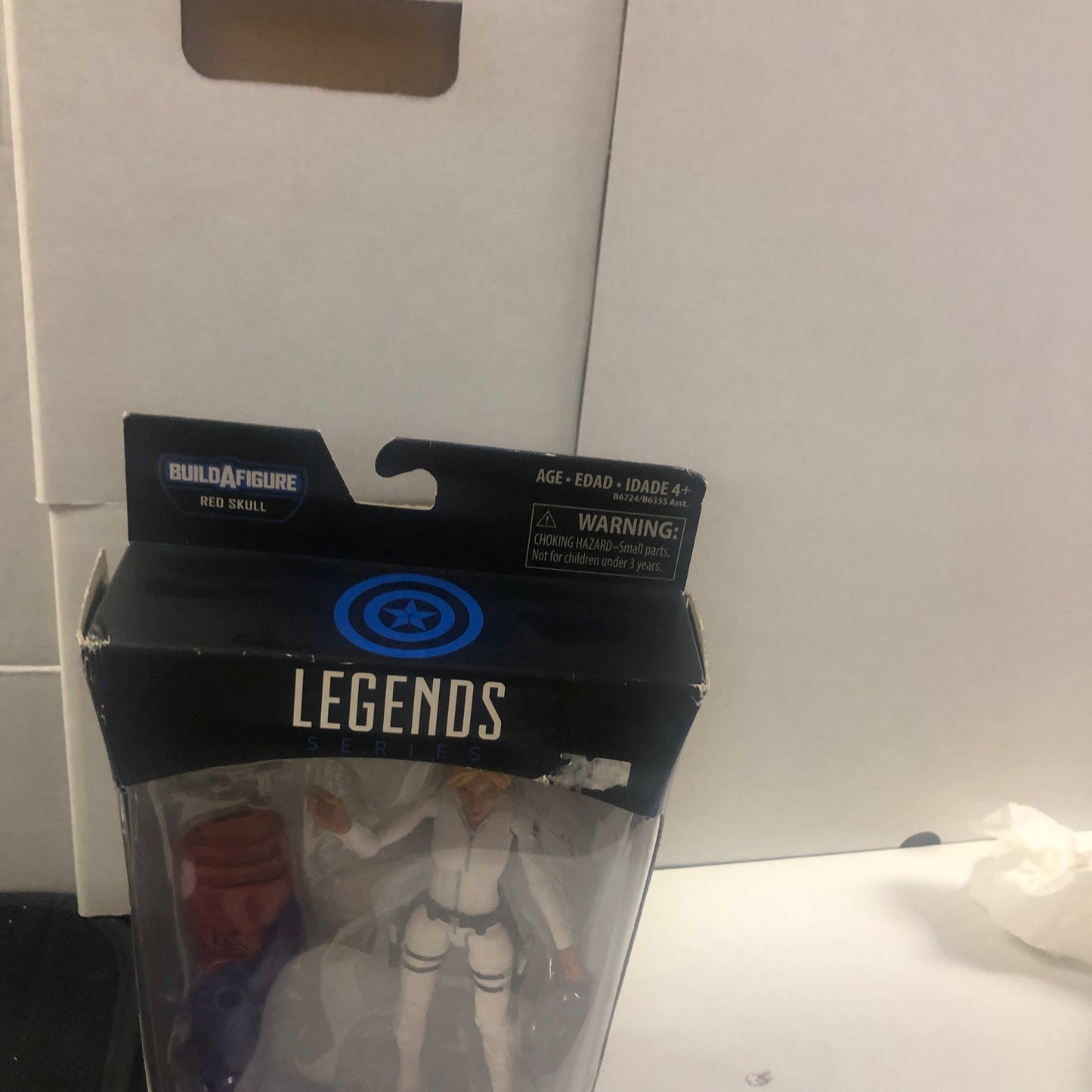 MARVEL LEGENDS SERIES CAPTAIN AMERICA AGENTS OF SHIELD RED SKULL BUILD A FIGURE GOOD CONDITION