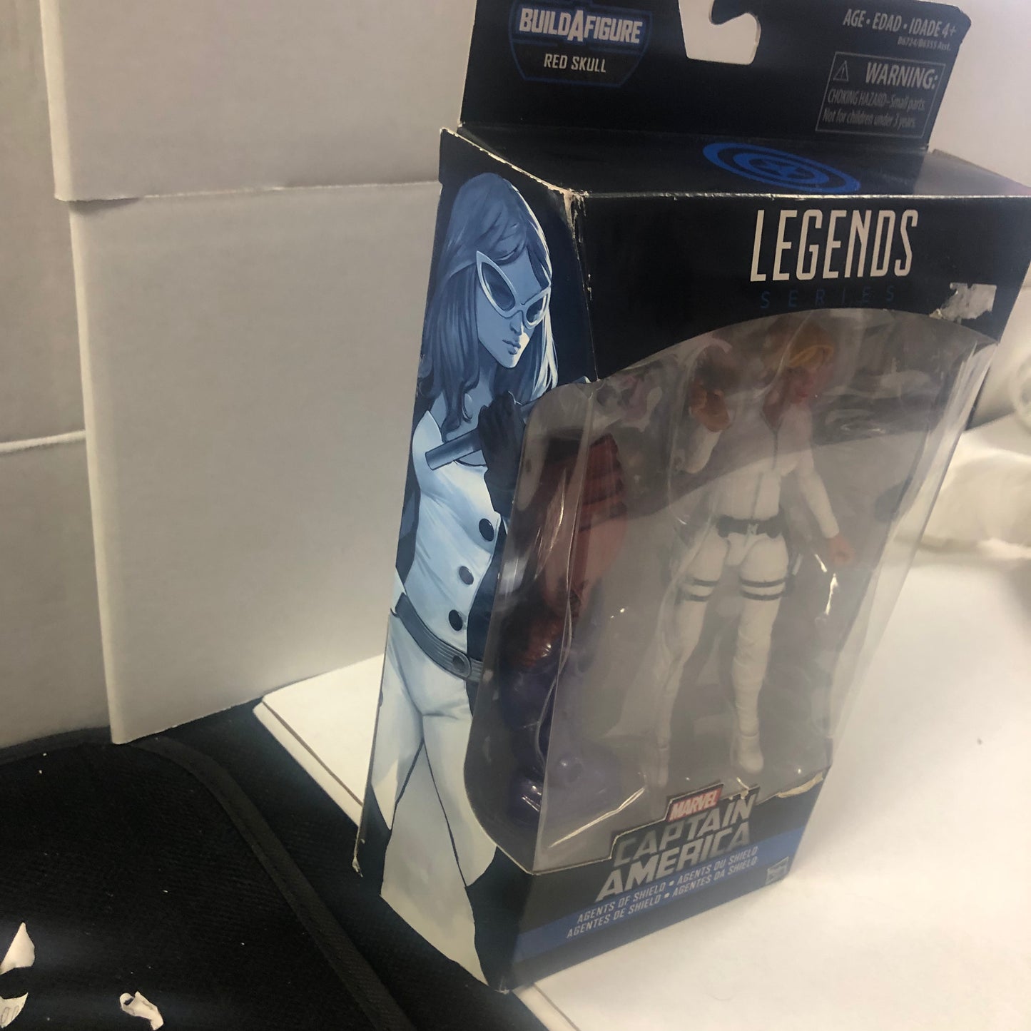 MARVEL LEGENDS SERIES CAPTAIN AMERICA AGENTS OF SHIELD RED SKULL BUILD A FIGURE GOOD CONDITION