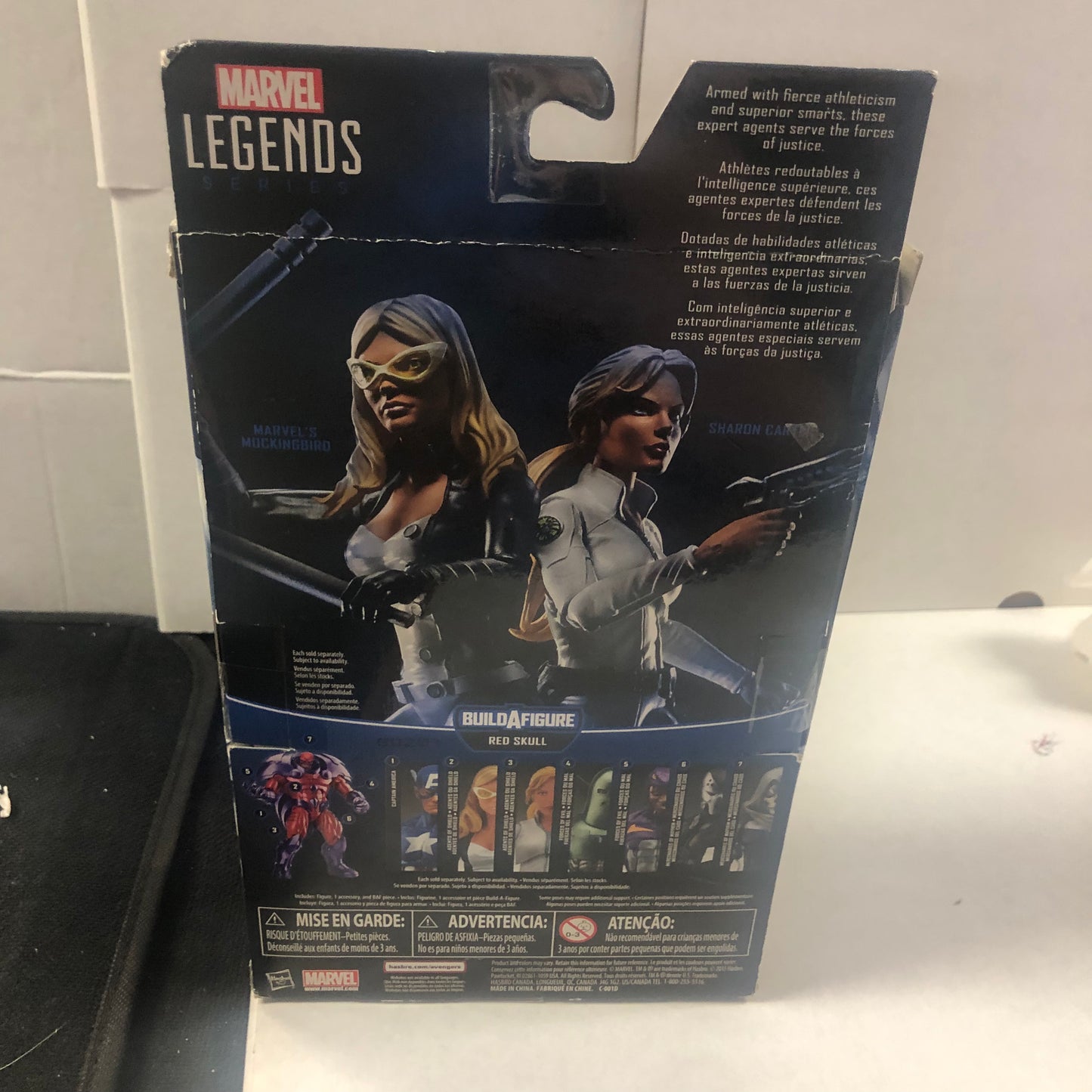 MARVEL LEGENDS SERIES CAPTAIN AMERICA AGENTS OF SHIELD RED SKULL BUILD A FIGURE GOOD CONDITION