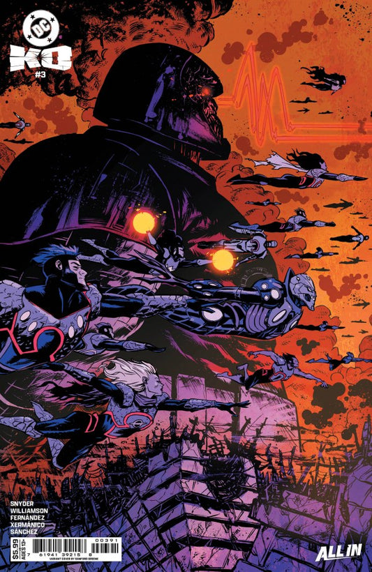 DC K.O. #3 (OF 5) CVR F SANFORD GREENE DARKSEID CARD STOCK VAR