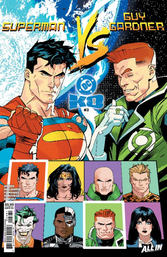 DC K.O. #3 (OF 5) CVR H BEN OLIVER FACE-OFF CARD STOCK VAR