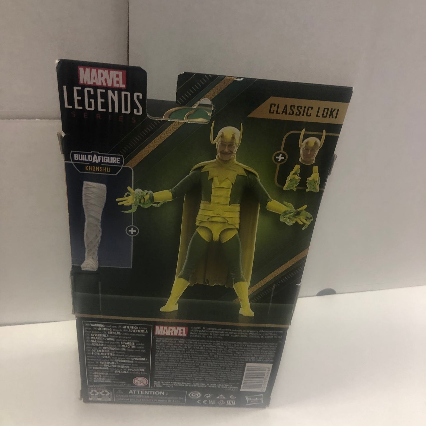 MARVEL LEGENDS SERIES CLASSIC LOKI KHONSHU BUILD A FIGURE EXCELLENT CONDITION