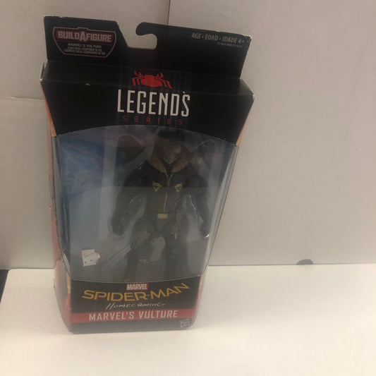 MARVEL LEGENDS SERIES SPIDER-MAN HOMECOMING MARVELS VULTURE BUILD A FIGURE GOOD CONDITION SMALL TEAR ON SIDE OF BOX