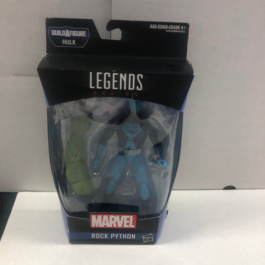 MARVEL LEGENDS SERIES ROCK PYTHON HULK BUILD A FIGURE OKAY CONDITION PLASTIC LOOSE ON FRONT OF BOX