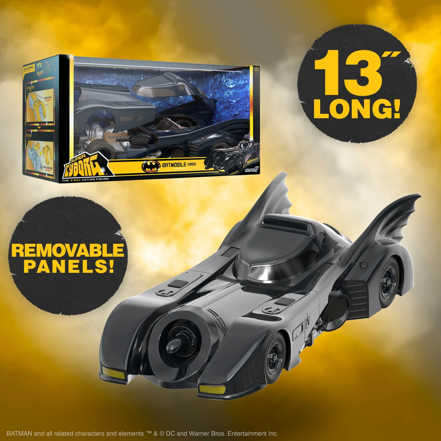 Super 7 DC Super Cyborg 1989 Batmobile