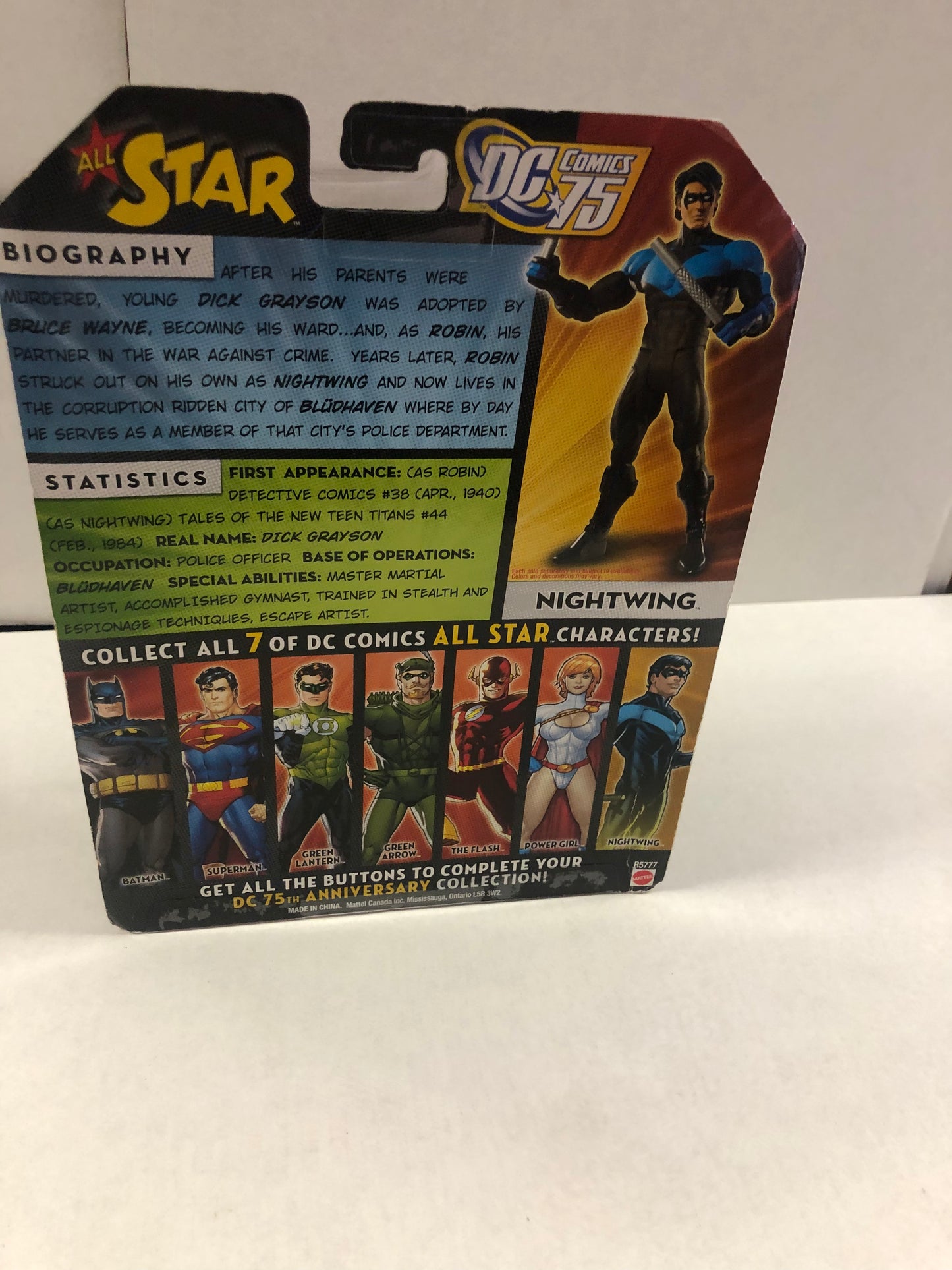 DC UNIVERSE CLASSICS DC COMICS 75 YEARS OF SUPER POWER NIGHTWING EXCELLENT CONDITION