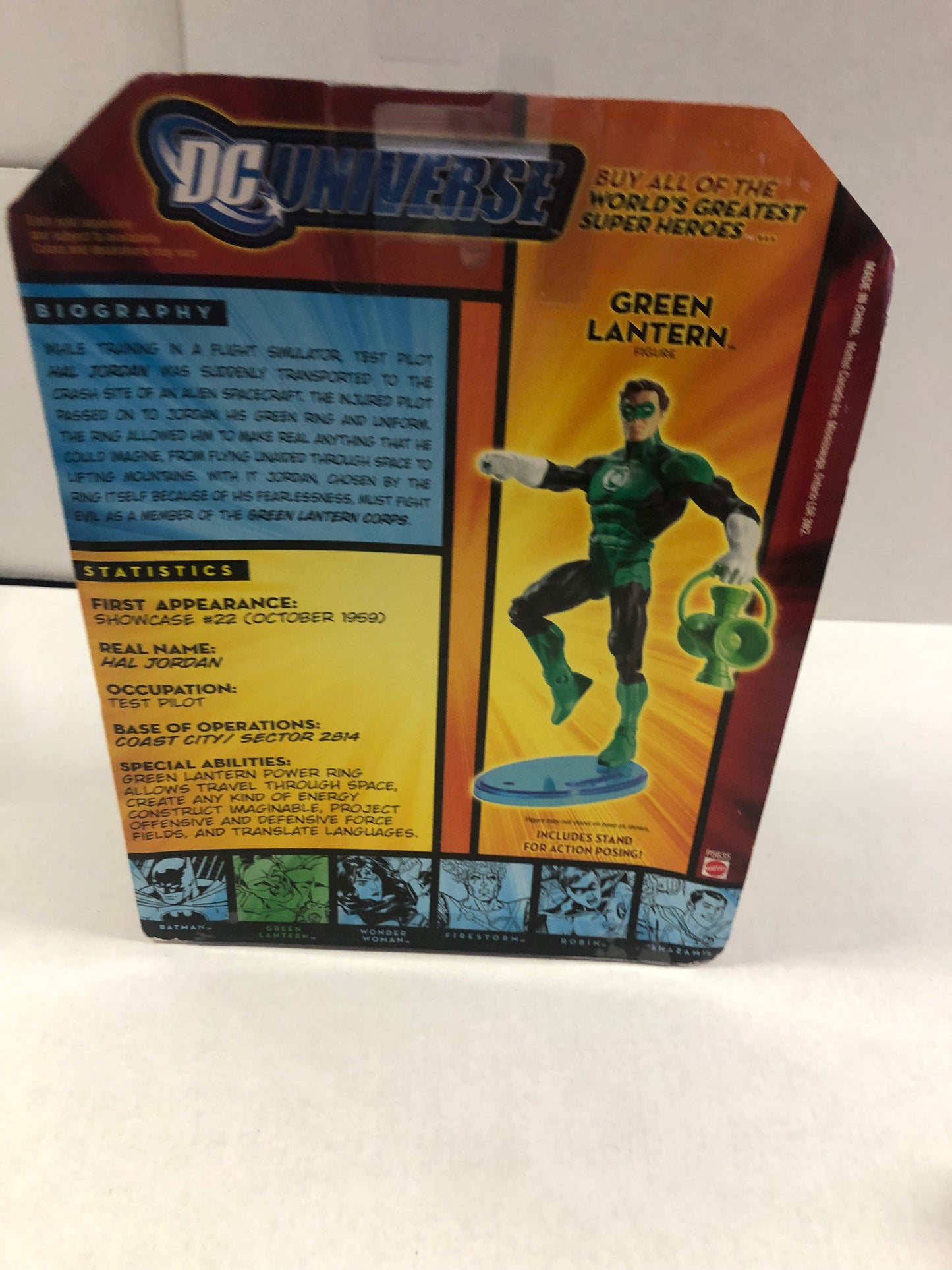 DC UNIVERSE WORLD GREATEST SUPER HEROES GREEN LANTERN EXCELLENT CONDITION