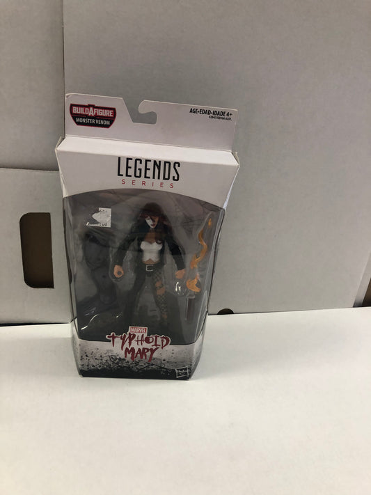 MARVEL LEGENDS SERIES TYHOID MARY MONSTER VENOM BUILD A FIGURE GOOD CONDITION BEND ON BACK OF BOX