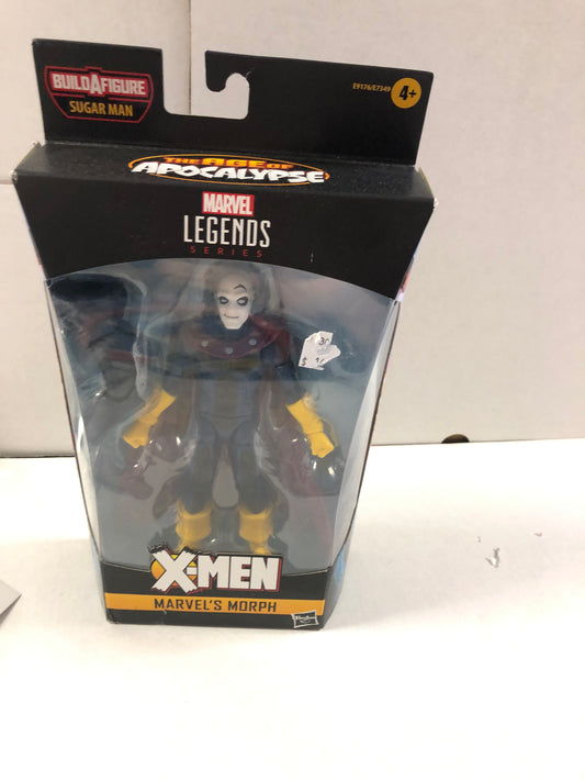MARVEL LEGENDS SERIES X-MEN MARVELS MORPH SUGAR MAN BUILD A FIGURE GOOD CONDITION SMALL TEAR ON FRONT OF BOX
