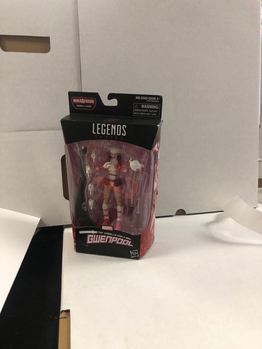 MARVEL LEGENDS SERIES THE UNBELIEVABLE GWENPOOL MARVELS LIZARD BUILD A FIGURE GOOD CONDITION BEND ON BACK OF BOX