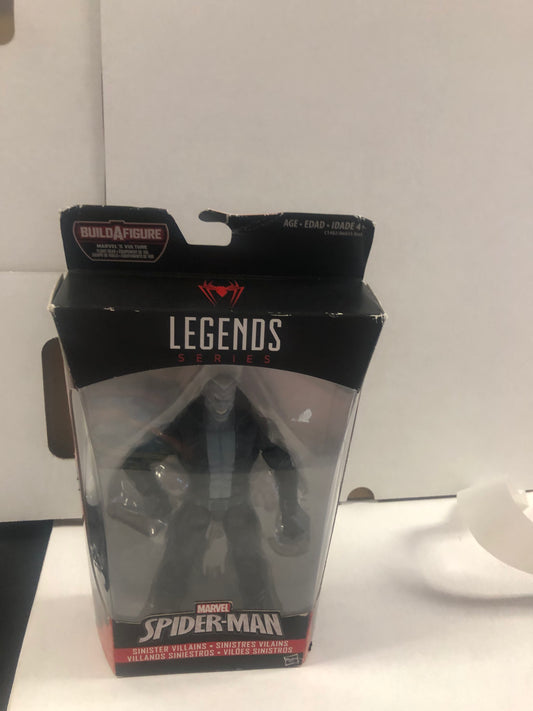 MARVEL LEGENDS SERIES SPIDER-MAN SINISTER VILLAINS MARVELS VULTURE BUILD A FIGURE GOOD CONDITION BEND ON BACK OF BOX