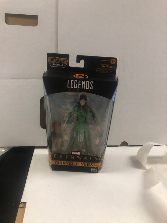 MARVEL LEGENDS SERIES ETERNALS MARVELS SERSI GILGAMESH BUILD A FIGURE GOOD CONDITION TEAR ON BACK OF BOX