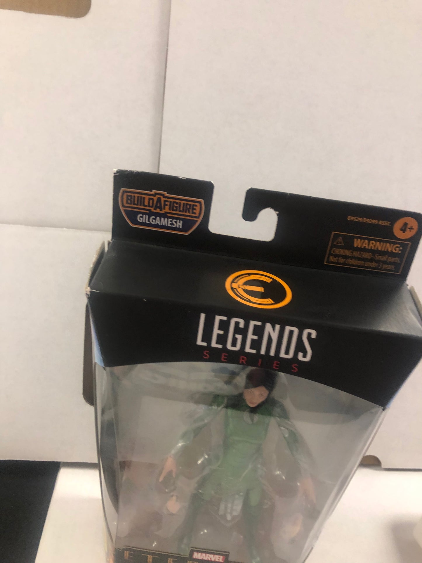 MARVEL LEGENDS SERIES ETERNALS MARVELS SERSI GILGAMESH BUILD A FIGURE GOOD CONDITION TEAR ON BACK OF BOX