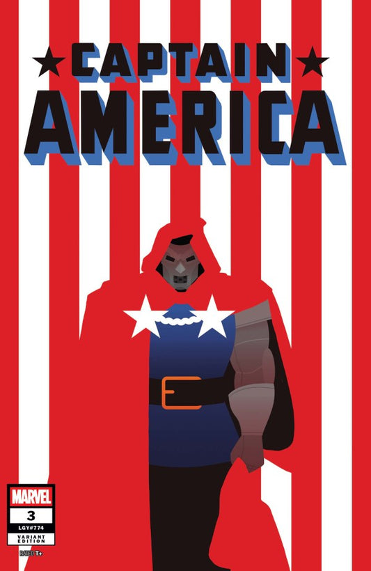 MARVEL COMICS CAPTAIN AMERICA OUR SECRET WARS #3 NEGATIVE SPACE VARIANT