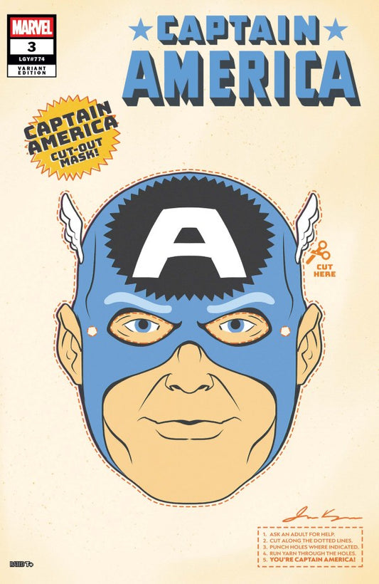 MARVEL COMICS CAPTAIN AMERICA OUR SECRET WARS #3 Halloween mask variant