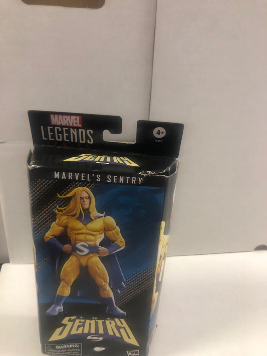 MARVEL LEGENDS THE SENTRY MARVELS SENTRY OKAY CONDITION TEAR ON TOP OF BOX BOX DAMAGE TOWARDS BOTTOM