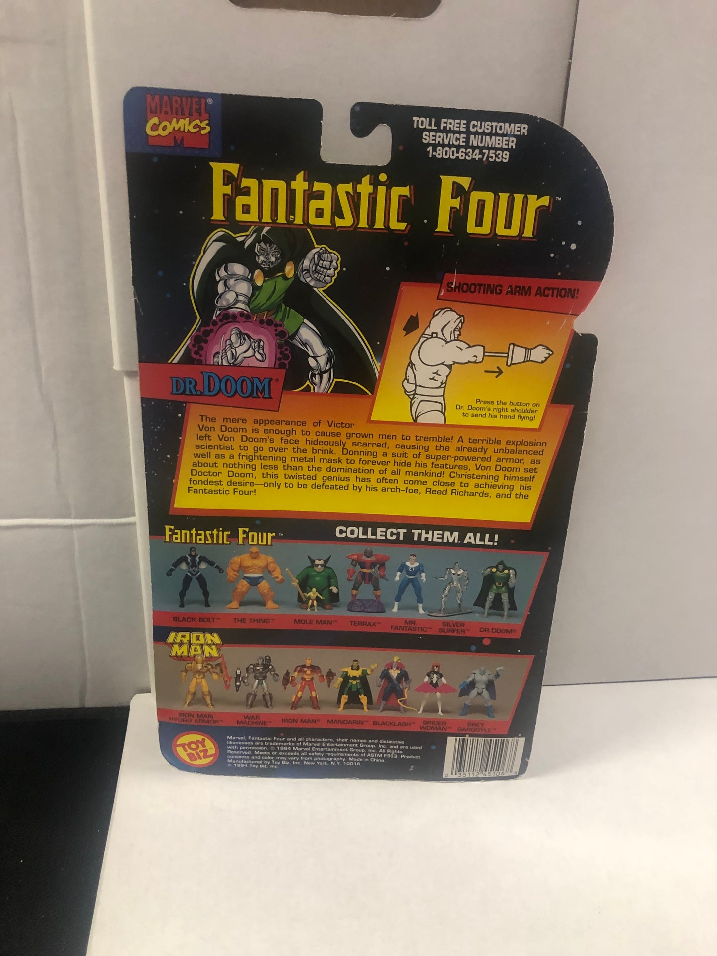 TOYBIZ  (1994) FANTASTIC FOUR DR DOOM EXCELLENT CONDITION