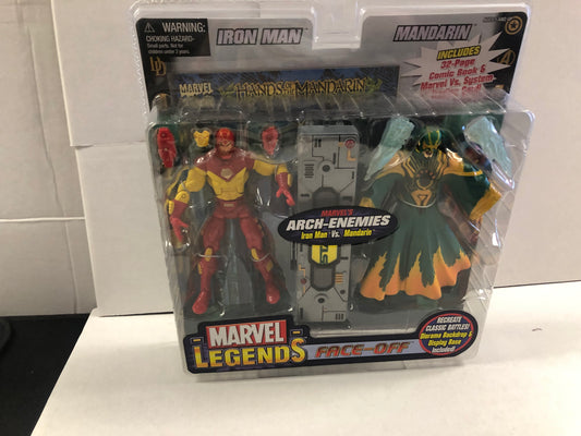 MARVEL LEGENDS FACE-OFF ARCH-ENEMIES IRON MAN VS MANDARIN GOOD CONDITION