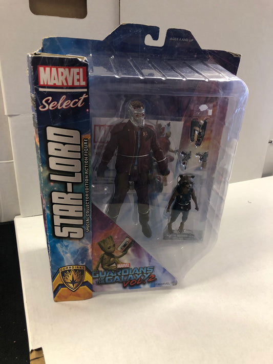 MARVEL SELECT GUARDIANS OF THE GALAXY VOLUME TWO STAR-LORD OKAY CONDITION BOX DAMAGE ON SIDE OF BOX