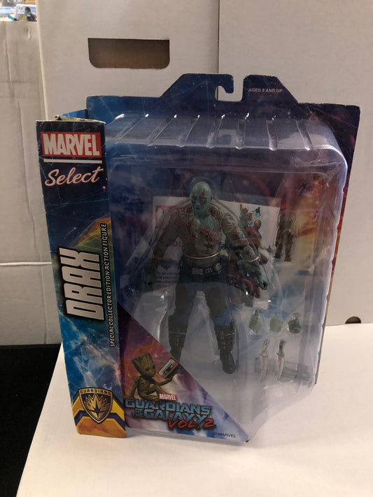 MARVEL SELECT DRAX GUARDIANS OF THE GALAXY VOLUME 2 OKAY CONDITION BOX DAMAGE ON BOTTOM