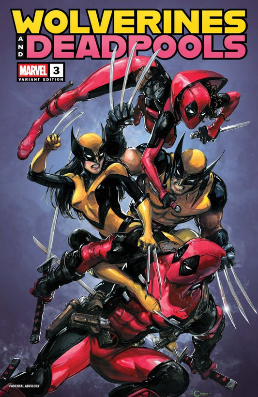 MARVEL COMICS WOLVERINES AND DEADPOOLS #3 CLAYTON CRAIN VARIANT