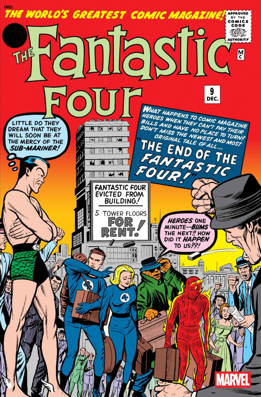 MARVEL COMICS FANTASTIC FOUR #9 FACSIMILE BAXTER BUILDING FOR RENT