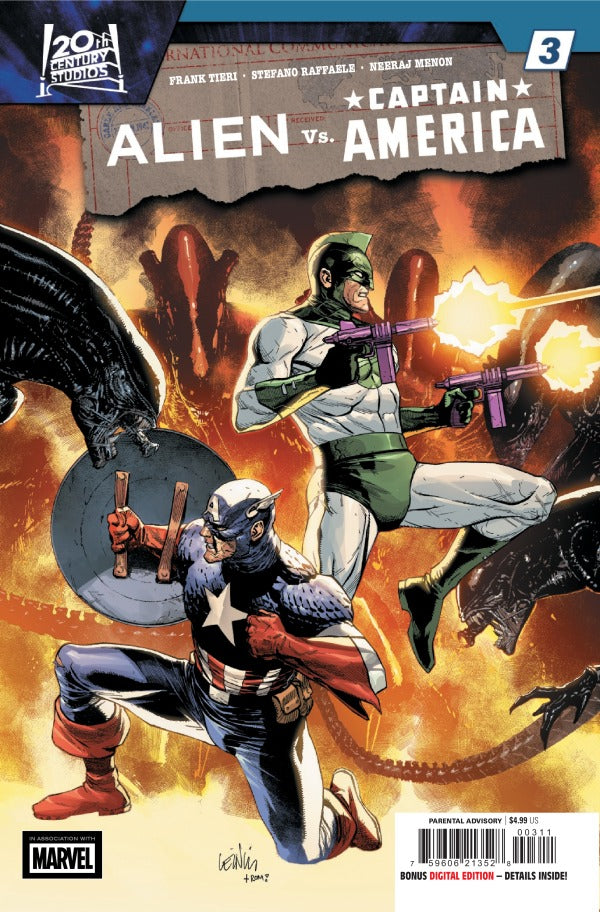 MARVEL COMICS ALIEN VS. CAPTAIN AMERICA #3
