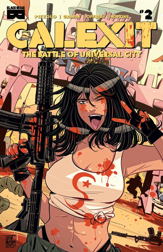 BLACK MASK CALEXIT THE BATTLE OF UNIVERSAL CITY #2 1:3 VARIANT