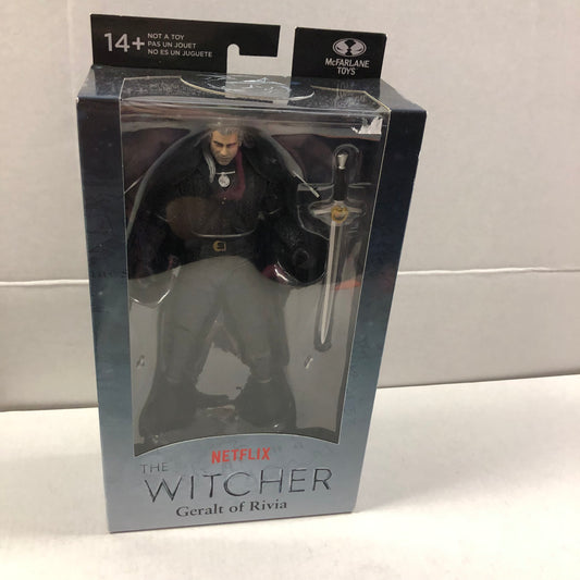 MCFARLANE TOYS, THE WITCHER GERALT OF RIVIA (GOOD CONDITION) STICKER ON BOTTOM OF BOX