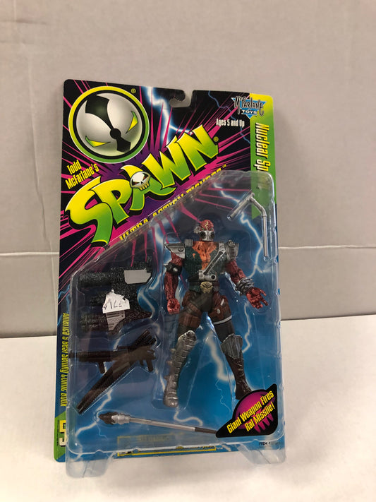 MCFARLANE TOYS NUCLEAR SPAWN OKAY CONDITION PLASTIC LOOSE ON FRONT OF BOX