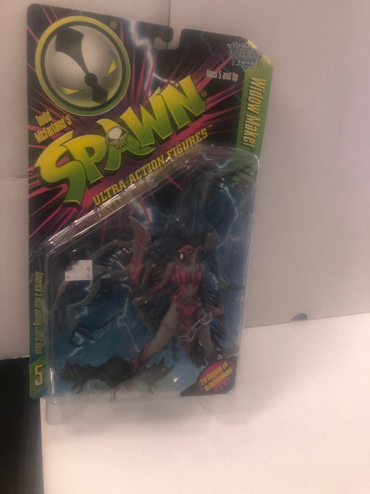 MCFARLAND TOYS SPAWN WIDOW MAKER GOOD CONDITION SMALL BEND ON TOP OF BOX