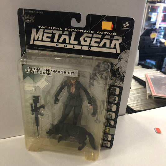 MCFARLANE TOYS METAL GEAR SOLID SNIPER WOLF GREAT CONDITION SLIGHT YELLOWING ON BOX