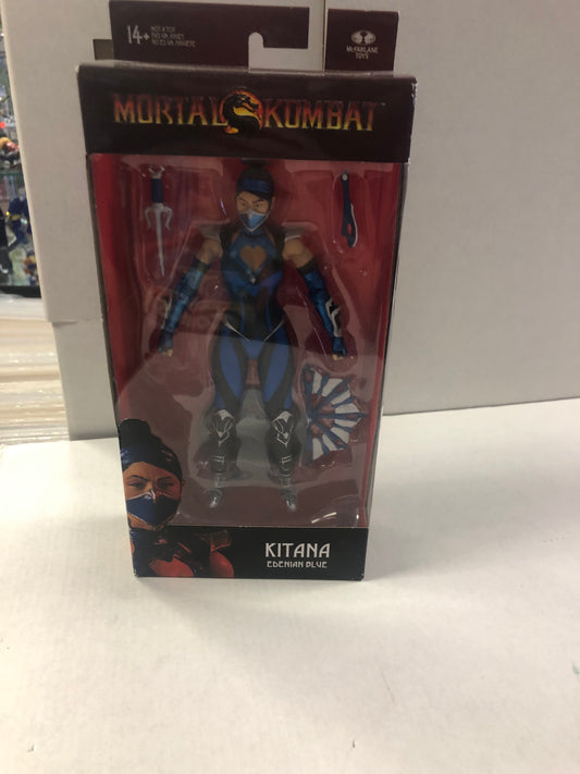 MCFARLANE TOYS MORTAL KOMBAT KITANA EDENIAN BLUE EXCELLENT CONDITION