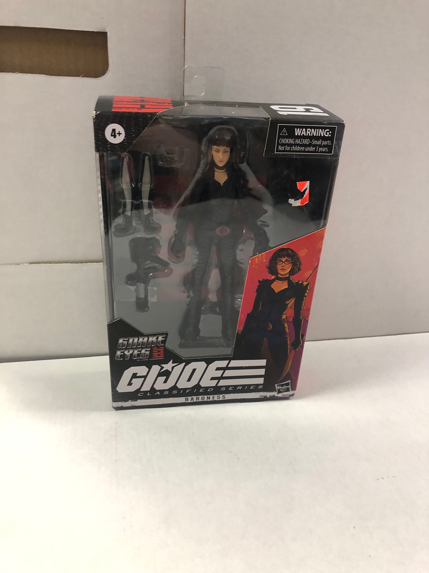 HASBRO SNAKE EYES GI JOE ORIGINS GI JOE CLASSIFIED SERIES BARONESS EXCELLENT CONDITION