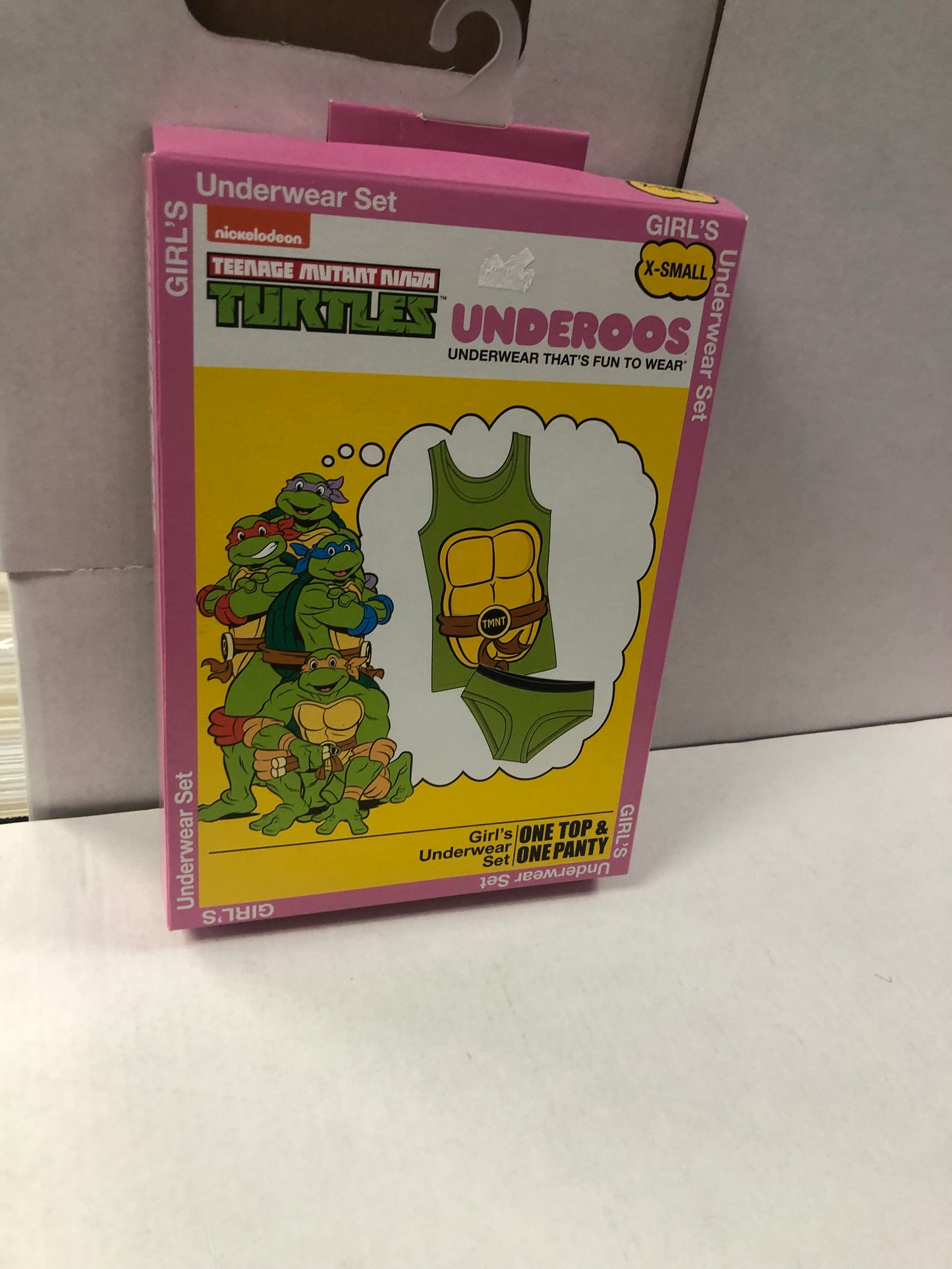 BIOWORLD TEENAGE MUTANT NINJA TURTLES UNDEROOS SIZE X-SMALL DECENT CONDITION IN BOX