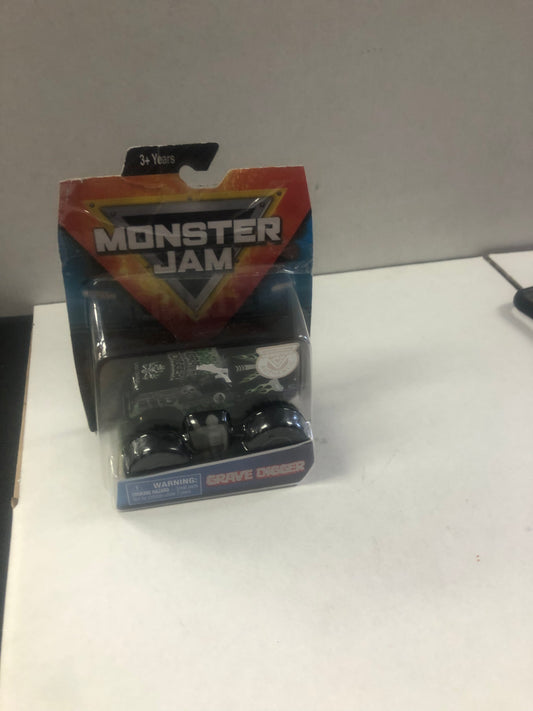 SPIN MASTER MONSTER JAM GRAVE DIGGER POOR CONDITION TAPED BOX